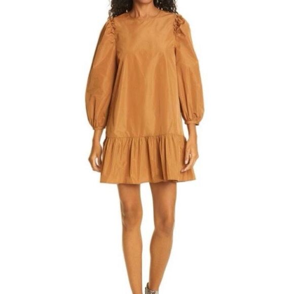 Cinq à Sept Cinq A Sept Jackie Ruffle Trim Mini Dress Small - Picture 1 of 10